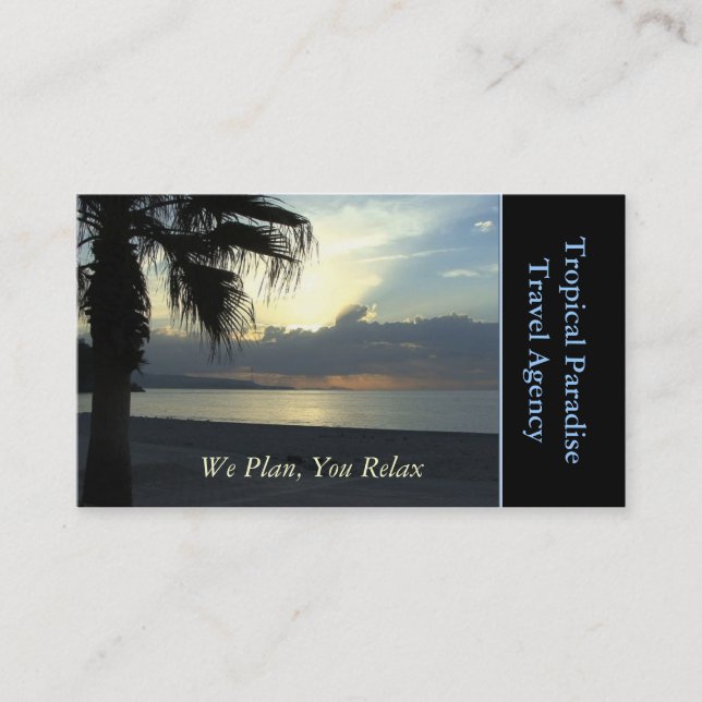 Tarjeta De Visita Agencia de viajes (Anverso)