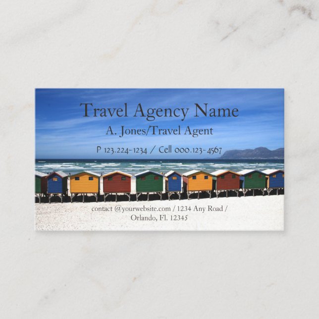 Tarjeta De Visita Agencia de viajes (Anverso)