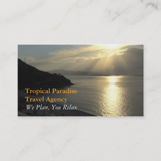 Tarjeta De Visita Agencia de viajes (Anverso)