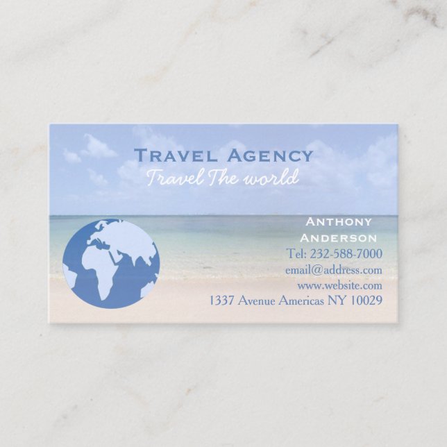 Tarjeta De Visita Agencia de viajes (Anverso)