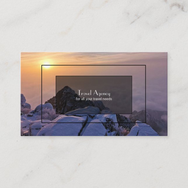 Tarjeta De Visita Agencia de viajes (Anverso)