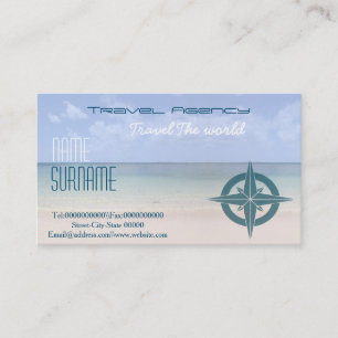 Tarjeta De Visita Agencia de viajes, alquileres de las vacaciones