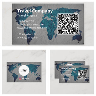 Tarjeta De Visita Agencia de Viajes Empresa