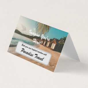 Tarjeta De Visita Agencia de Viajes Marketing y Publicidad Tropical