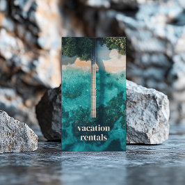 Tarjeta De Visita Agencia de Viajes Tropicales de Alquiler de Vacaci