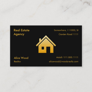 Tarjeta De Visita Agencia inmobiliaria real