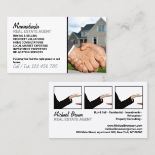 Tarjeta De Visita Agente de bienes raíces moderno Realtor Propiedad