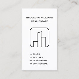 Tarjeta De Visita Agente de bienes raíces vertical Realtor Social Me