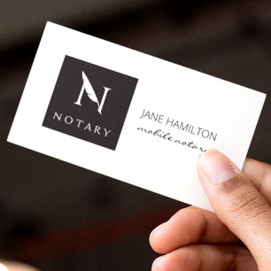 Tarjeta De Visita Agente de firma de notas