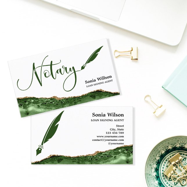 Tarjeta De Visita Agente de firma de préstamo notarial profesional B (Subido por el creador)