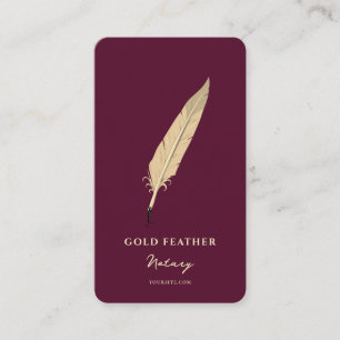 Tarjeta De Visita Agente de firma de préstamo notarial público moder