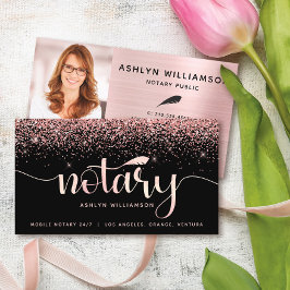 Tarjeta De Visita Agente de firma de préstamos de notario para Purpu