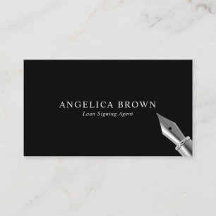 Tarjeta De Visita Agente de firma de préstamos notariales