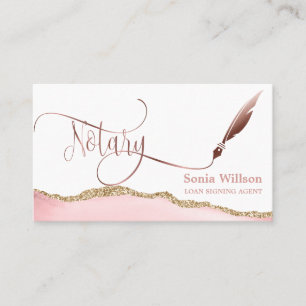 Tarjeta De Visita Agente de firma de préstamos notariales Código QR 