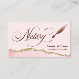 Tarjeta De Visita Agente de firma de préstamos notariales Código QR 