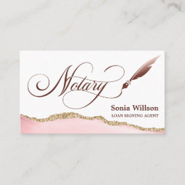 Tarjeta De Visita Agente de firma de préstamos notariales Código QR 
