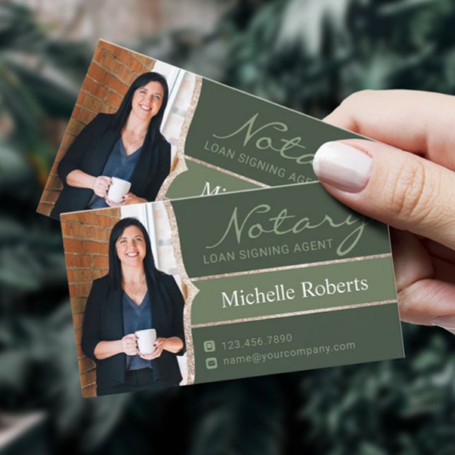 Tarjeta De Visita Agente de firma de préstamos notariales Elegant Sa (Subido por el creador)