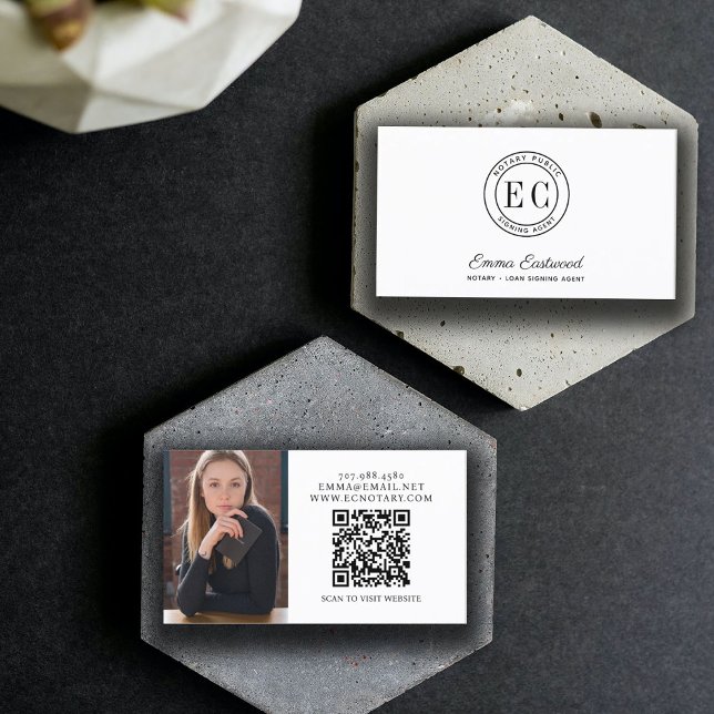 Tarjeta De Visita Agente de firma de préstamos notariales Foto Códig (Subido por el creador)