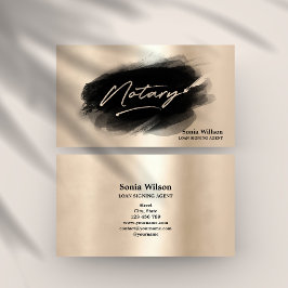 Tarjeta De Visita Agente de firma de préstamos notariales profesiona