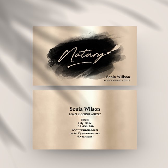 Tarjeta De Visita Agente de firma de préstamos notariales profesiona (Subido por el creador)