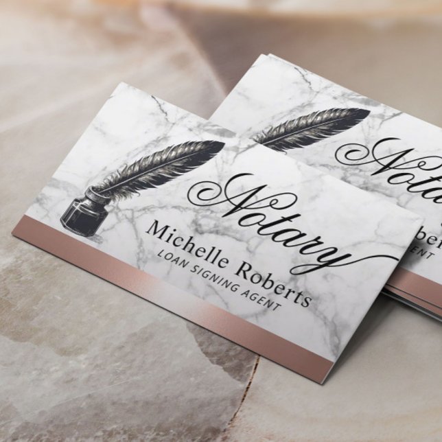 Tarjeta De Visita Agente de firma de préstamos notariales Rosa Códig (Subido por el creador)