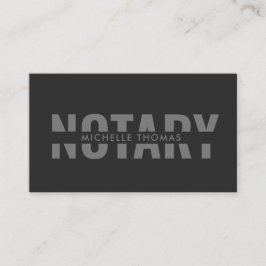 Tarjeta De Visita Agente de firma de préstamos notariales simple y m