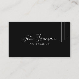 Tarjeta De Visita Agente de firma del Notario de Guión Blanco minima