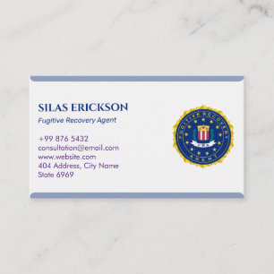 Tarjeta De Visita Agente de recuperación dinámica Blanco elegante