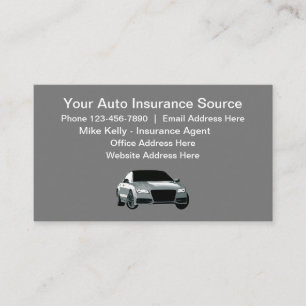 Tarjeta De Visita Agente de Seguro de Auto