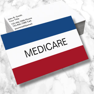 Tarjeta De Visita Agente de Seguro de Medicare Simple