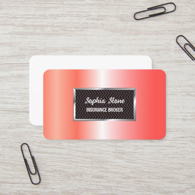 Tarjeta De Visita Agente de seguros (Anverso/Reverso In Situ)