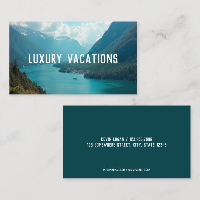 Tarjeta De Visita Agente de viajes (Anverso / Reverso)