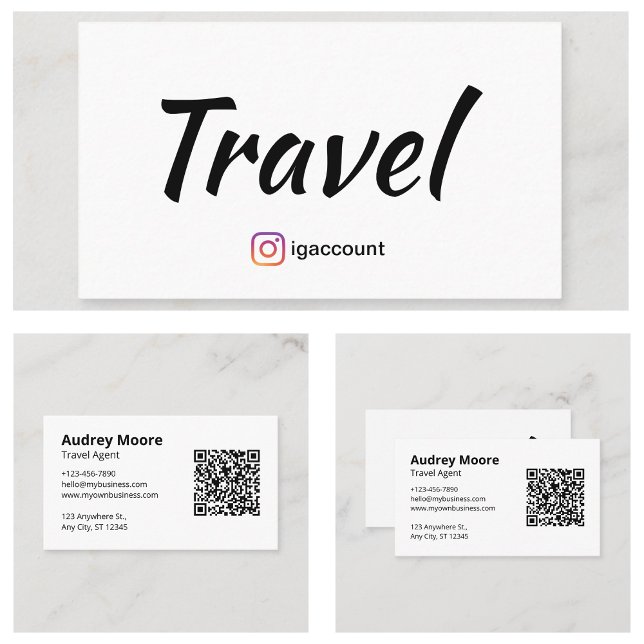 Tarjeta De Visita Agente de viajes (Travel Agent Business Cards)