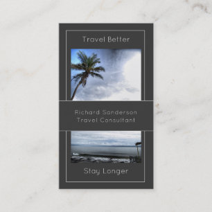 Tarjeta De Visita Agente de viajes con código QR