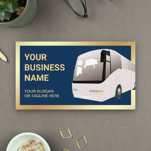 Tarjeta De Visita Agente de Viajes de Autobuses Turísticos de Color 
