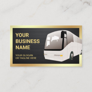 Tarjeta De Visita Agente de Viajes de Autobuses Turísticos de Fibra 