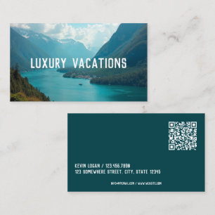 Tarjeta De Visita Agente de viajes de código de exploración de perso