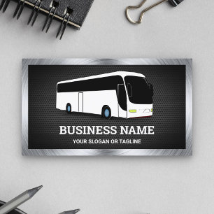 Tarjeta De Visita Agente de viajes de turismo en autobús blanco de l