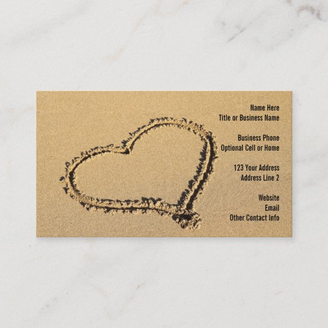 Tarjeta De Visita Agente de viajes del paraíso de la playa del (Anverso)