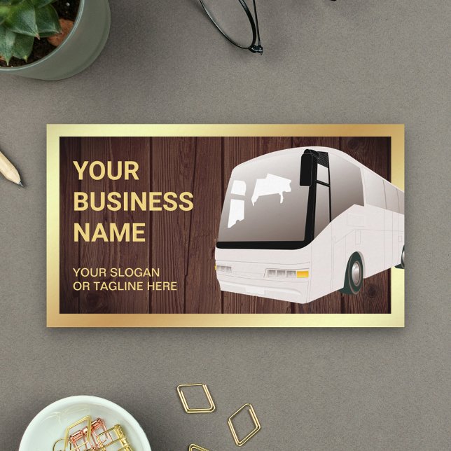 Tarjeta De Visita Agente de viajes en autobús de Rushman Wood Sights (Subido por el creador)