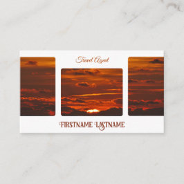 Tarjeta De Visita Agente de viajes espectacular cielo playa de sol