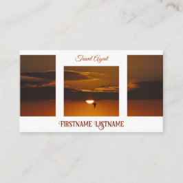 Tarjeta De Visita Agente de viajes espectacular cielo playa de sol