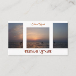 Tarjeta De Visita Agente de viajes espectacular cielo playa de sol