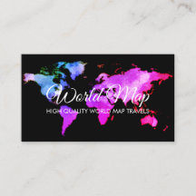 Agente de viajes Globo Mapa Mundial Elegante