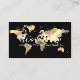 Tarjeta De Visita Agente de viajes Globo Mapa Mundial Viaje
