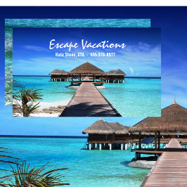 Tarjeta De Visita Agente de viajes, vacaciones, tropical, a nivel mu