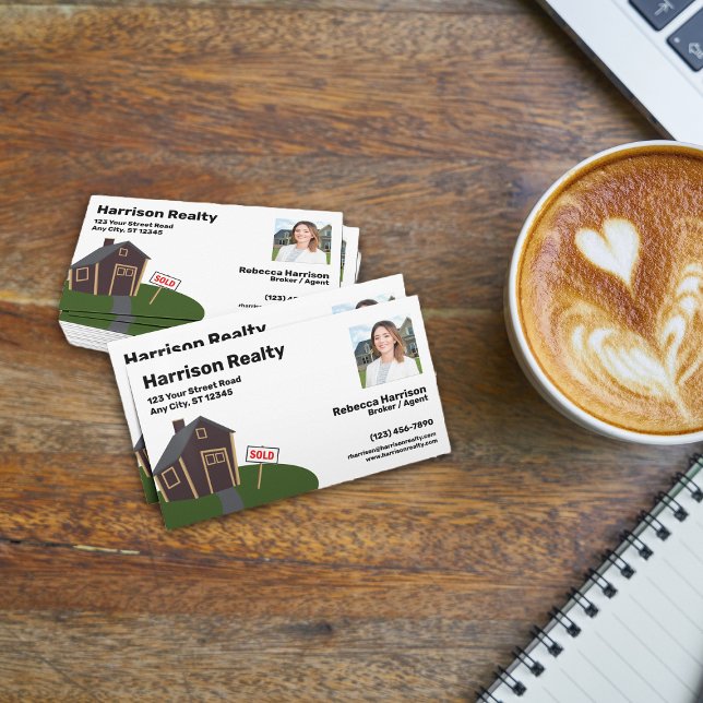 Tarjeta De Visita Agente inmobiliario / Broker Professional (Subido por el creador)