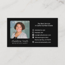 Agente inmobiliario con foto