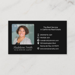 Tarjeta De Visita Agente inmobiliario con foto 