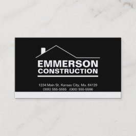 Tarjeta De Visita Agente inmobiliario-Construcción-Manitas clásica